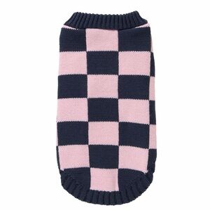 Top Paw Pink and Black Striped Dog Sweater